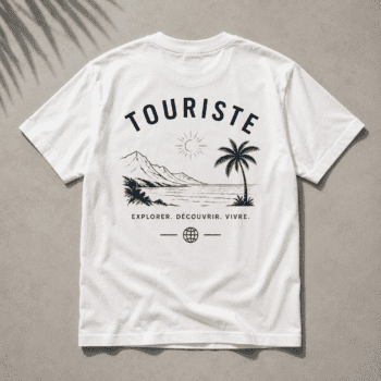 Tee-Shirt Touriste Blanc