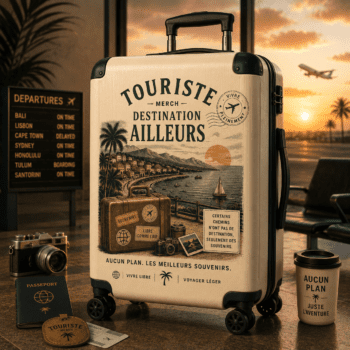 Valise Touriste Merch Destination Ailleurs