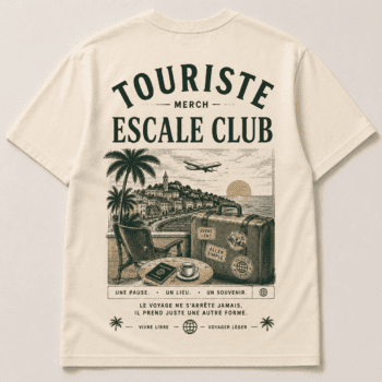 T-Shirt Touriste Merch Escale Club
