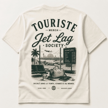 T-Shirt Touriste Merch Jet Lag Society