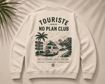 Sweat Touriste Merch No Plan Club