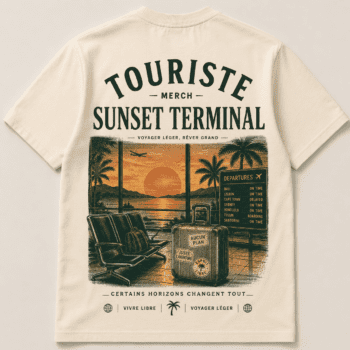 T-Shirt Touriste Merch Sunset Terminal